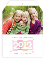 Color Blocks New Year's Photo Cards