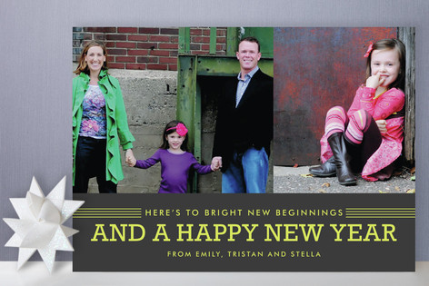 Bright Beginnings New Year's Photo Cards