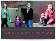 Bright Beginnings New Year's Photo Cards