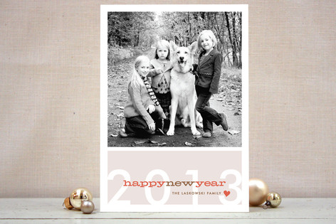 Modern Bright New Year New Year's Photo Cards