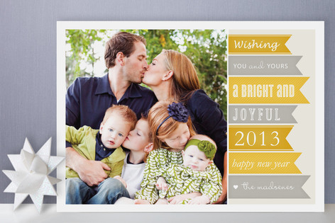 New Year Banners New Year's Photo Cards