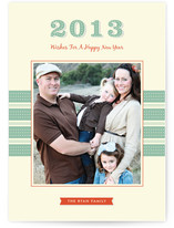 Retro New Year New Year's Photo Cards