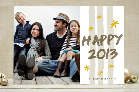 Sparkler New Year's Photo Cards