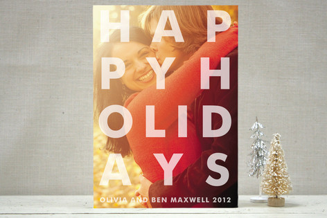 Etched New Year's Photo Cards