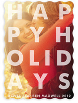 Etched New Year's Photo Cards