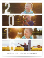 Stacked Photos New Year's Photo Cards