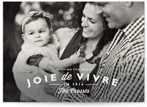 Joie de Vivre New Year's Photo Cards