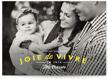 Joie de Vivre New Year's Photo Cards