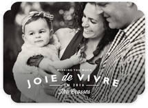 Joie de Vivre New Year's Photo Cards