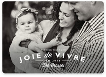 Joie de Vivre New Year's Photo Cards