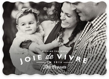 Joie de Vivre New Year's Photo Cards