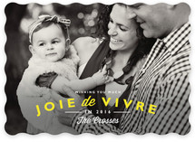 Joie de Vivre New Year's Photo Cards
