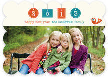 New Year Birdie New Year's Photo Cards