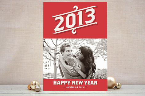 Vintage Beginnings New Year's Photo Cards