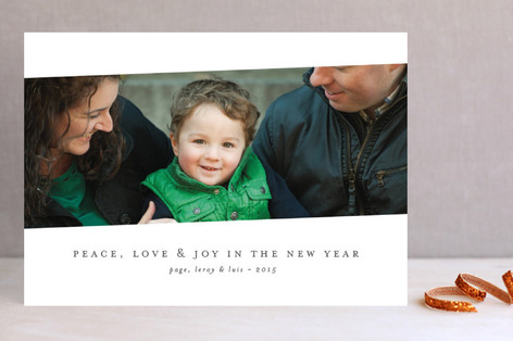 Tilt Classic New Year's Photo Cards
