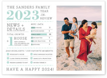 Family Year in Review New Year's Photo Cards