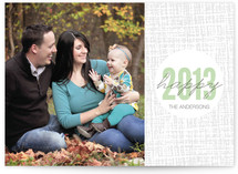 Plaid Dot New Year New Year's Photo Cards