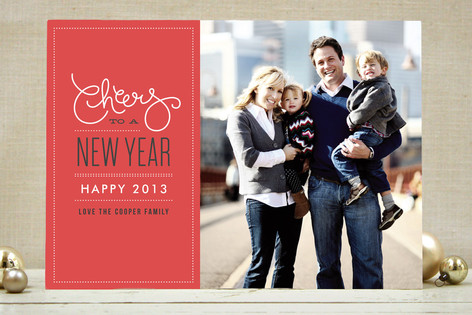 Cheers to the New Year New Year's Photo Cards