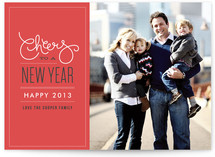Cheers to the New Year New Year's Photo Cards