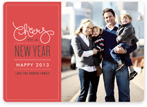 Cheers to the New Year New Year's Photo Cards