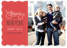 Cheers to the New Year New Year's Photo Cards