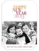 Bold Statement New Year's Photo Cards