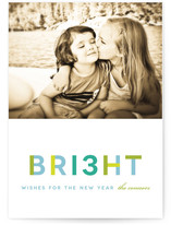 Brilliant Wishes New Year's Photo Cards
