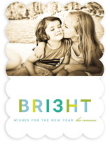 Brilliant Wishes New Year's Photo Cards