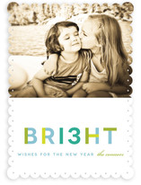 Brilliant Wishes New Year's Photo Cards
