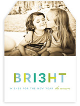 Brilliant Wishes New Year's Photo Cards