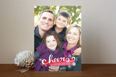 New Year's Cheers New Year's Photo Cards
