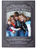 Chalkboard New Year's Photo Cards