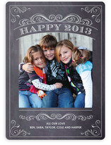Chalkboard New Year's Photo Cards