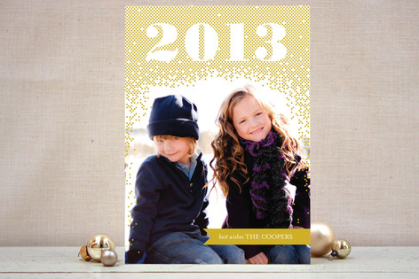 Glittering 2013 New Year's Photo Cards