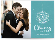 Elegant Ball Drop New Year's Photo Cards