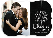 Elegant Ball Drop New Year's Photo Cards