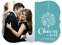 Elegant Ball Drop New Year's Photo Cards