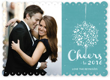 Elegant Ball Drop New Year's Photo Cards
