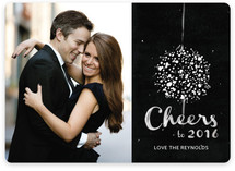 Elegant Ball Drop New Year's Photo Cards