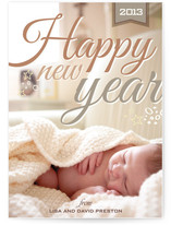 Stars and Bubbles New Year's Photo Cards
