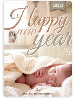 Stars and Bubbles New Year's Photo Cards