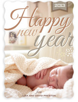 Stars and Bubbles New Year's Photo Cards