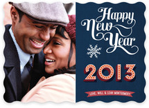 Typographic New Year New Year's Photo Cards