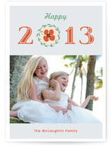 Fresh Bloom New Year's Photo Cards