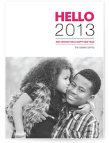 Hello New Year's Photo Cards