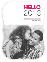 Hello New Year's Photo Cards