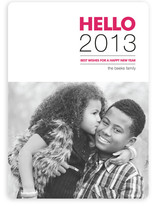 Hello New Year's Photo Cards