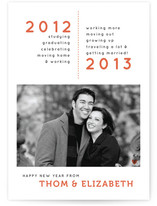 Two Years New Year's Photo Cards