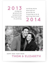 Two Years New Year's Photo Cards