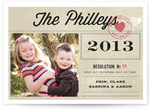 The Resolution New Year's Photo Cards